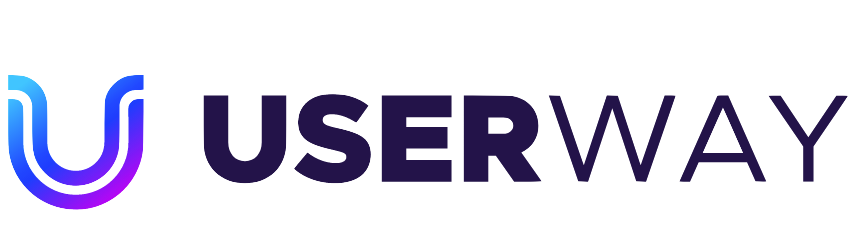 UserWay logo: A stylized 