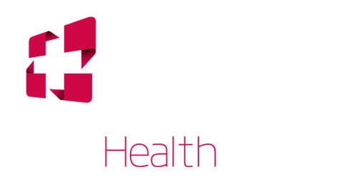 Strata Health logo with a red stylized cross symbol