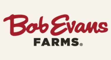 Bob Evans Farms logo in red and black text on a light background