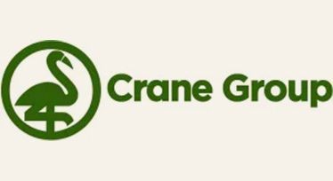 Crane Group logo in green with a circular crane icon on a light background