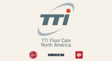 TTI Floor Care North America logo with Hoover, Oreck, and Dirt Devil brand logos on a light background