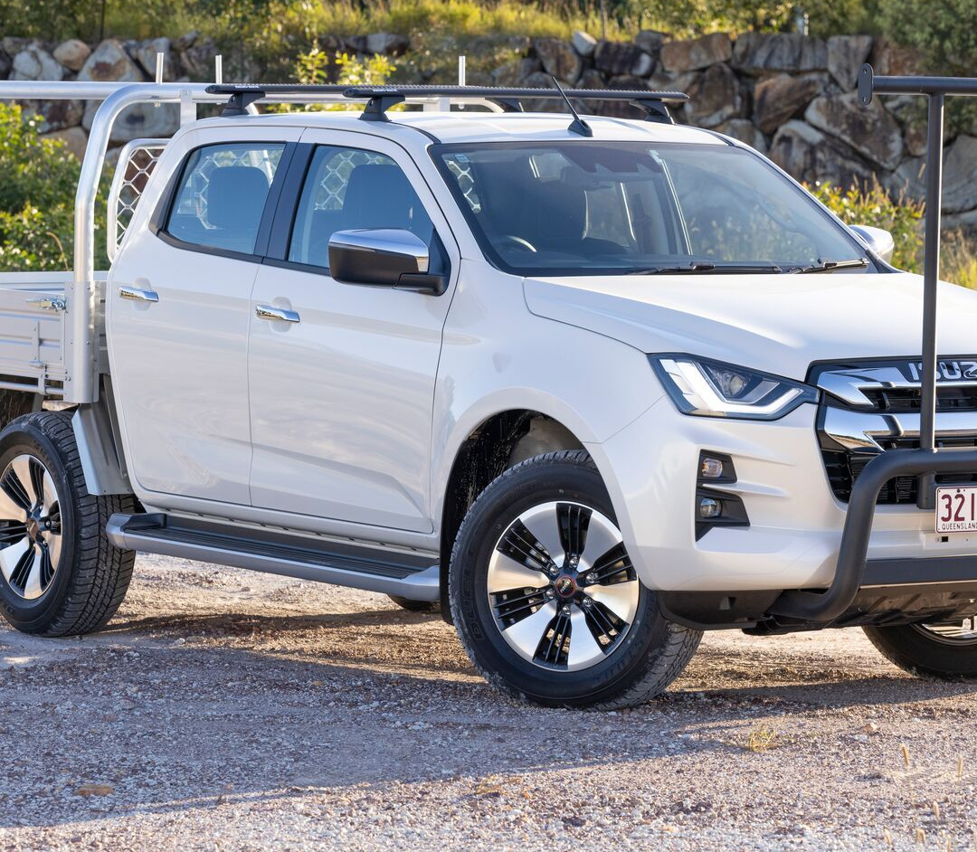White Isuzu D-Max Truck With a Flatbed — TJM Wagga Wagga In Ashmont, NSW 