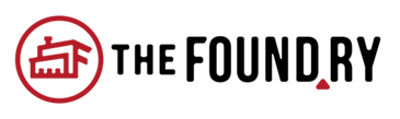 The Foundry logo with a red house icon and bold black text on white background