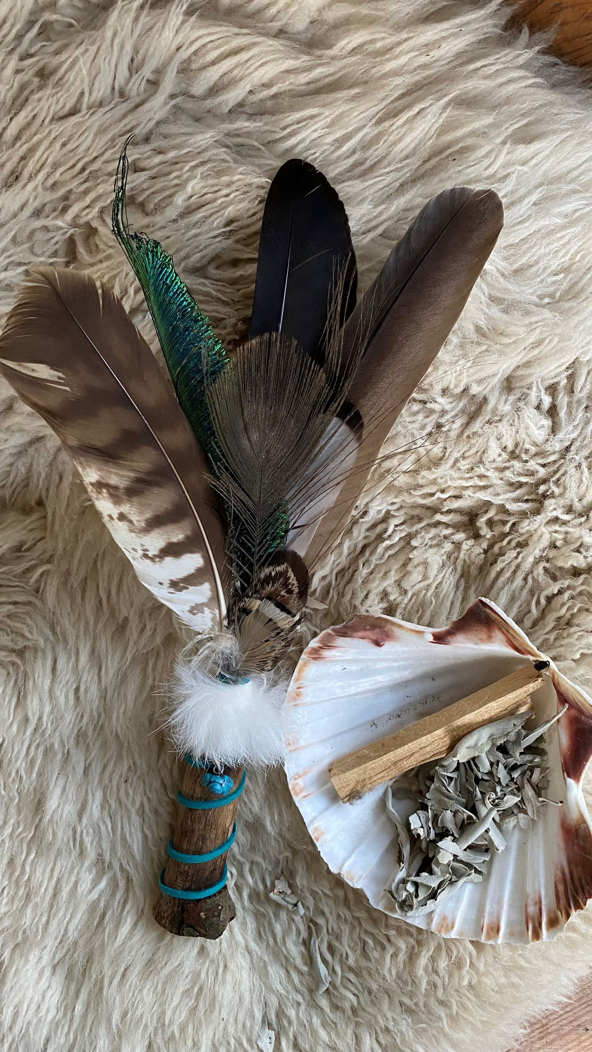 smudgeveren met turquoois