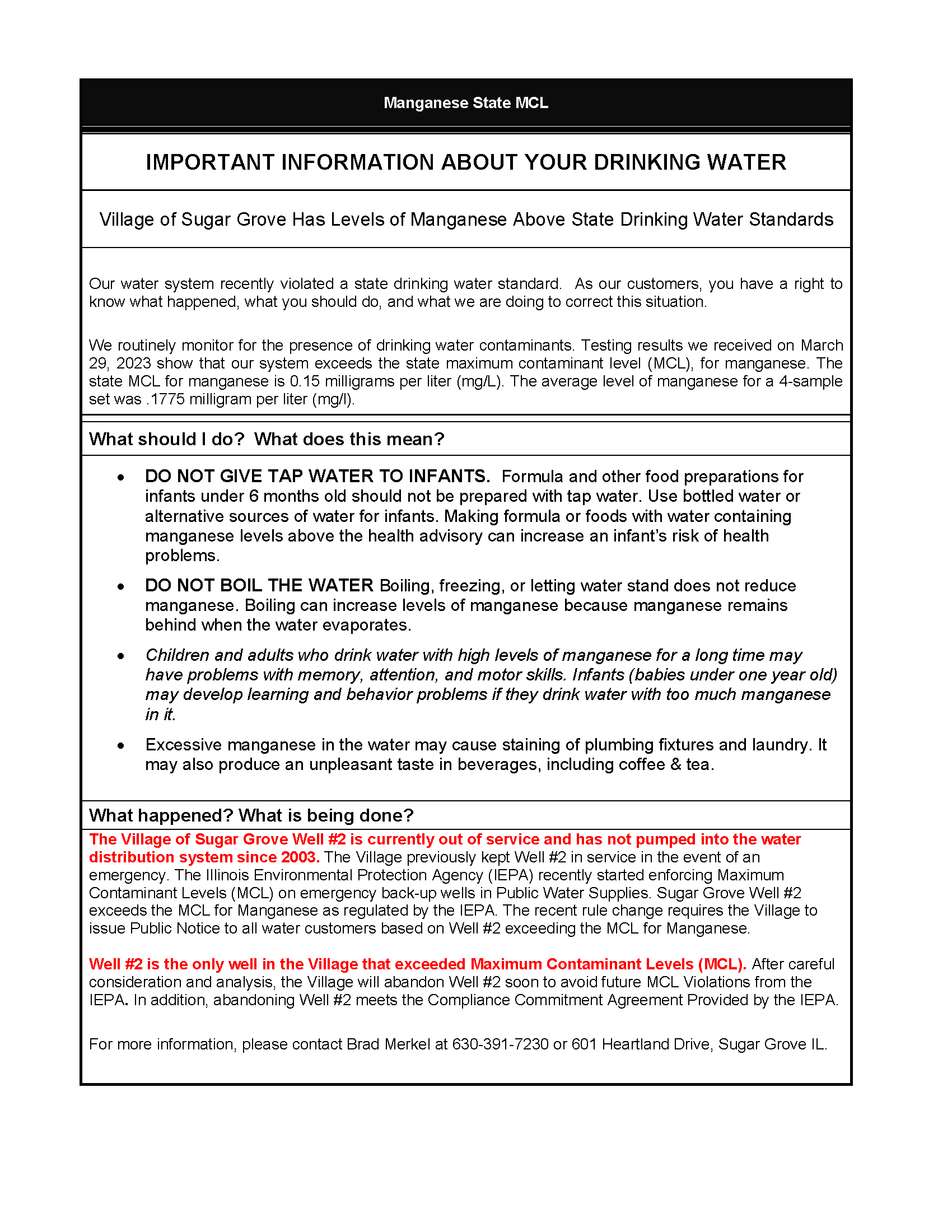 SG Well Notice 