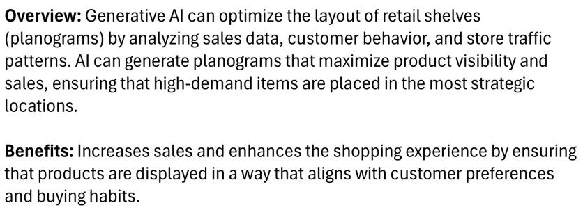 Planogram Optimization