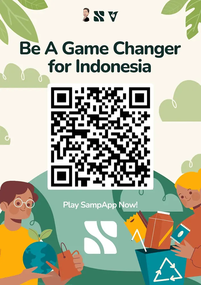 A qr code for a game changer for indonesia