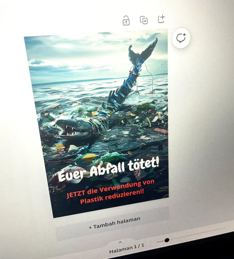 A computer screen with a picture of a mermaid on it