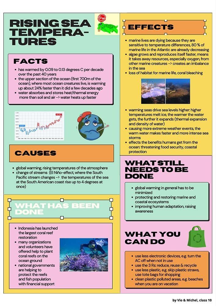 Deutsche Schule Jakarta, Environmental Posters grade 10