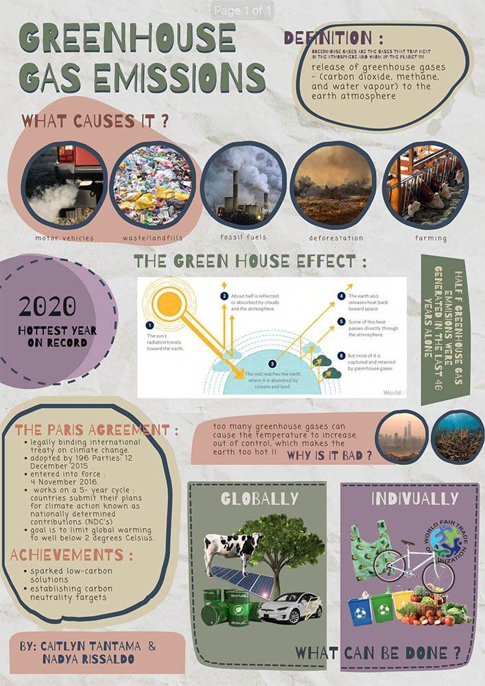 Deutsche Schule Jakarta, Environmental Posters grade 10