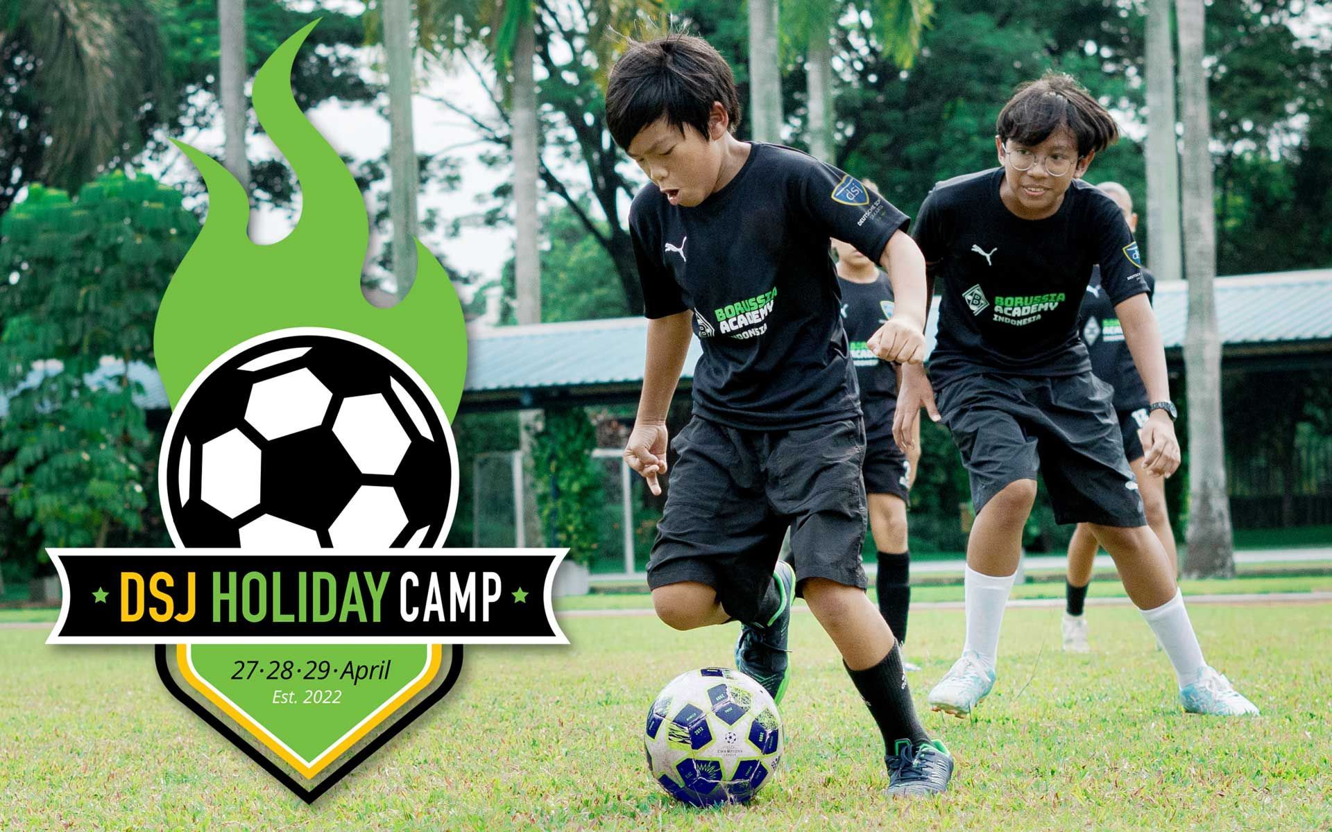 Two boys of the German School Jakarta playing football