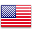 A close up of an american flag on a white background.