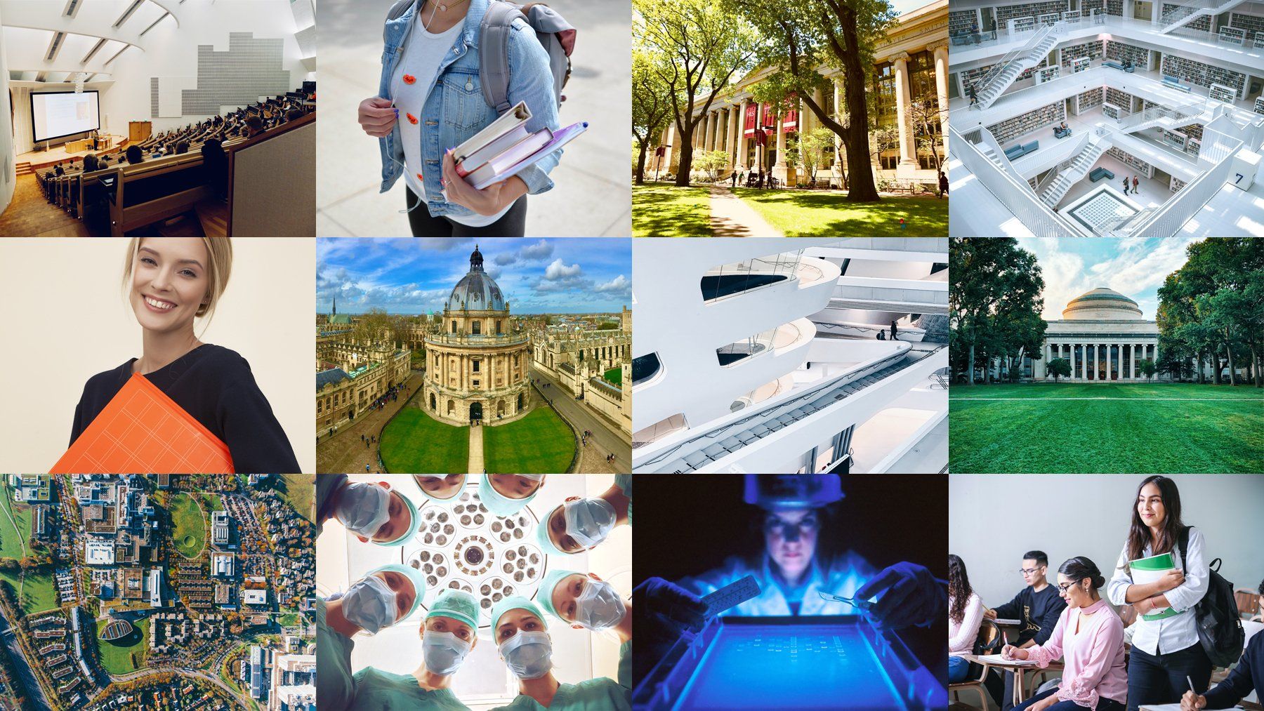 A collage of pictures of people , buildings , and landscapes.