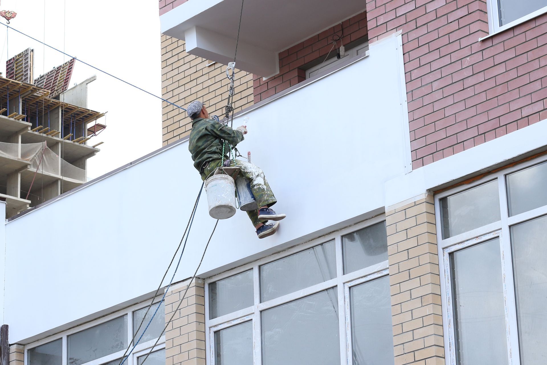 Painting a Building Wall