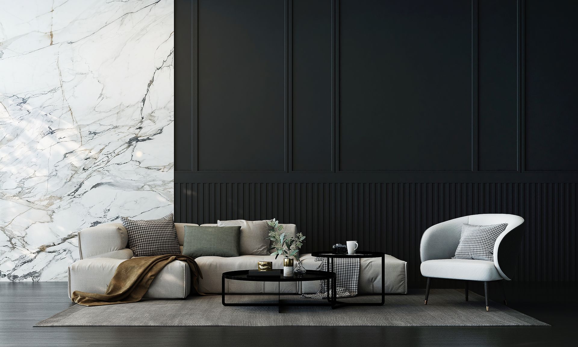 Black and White Wall