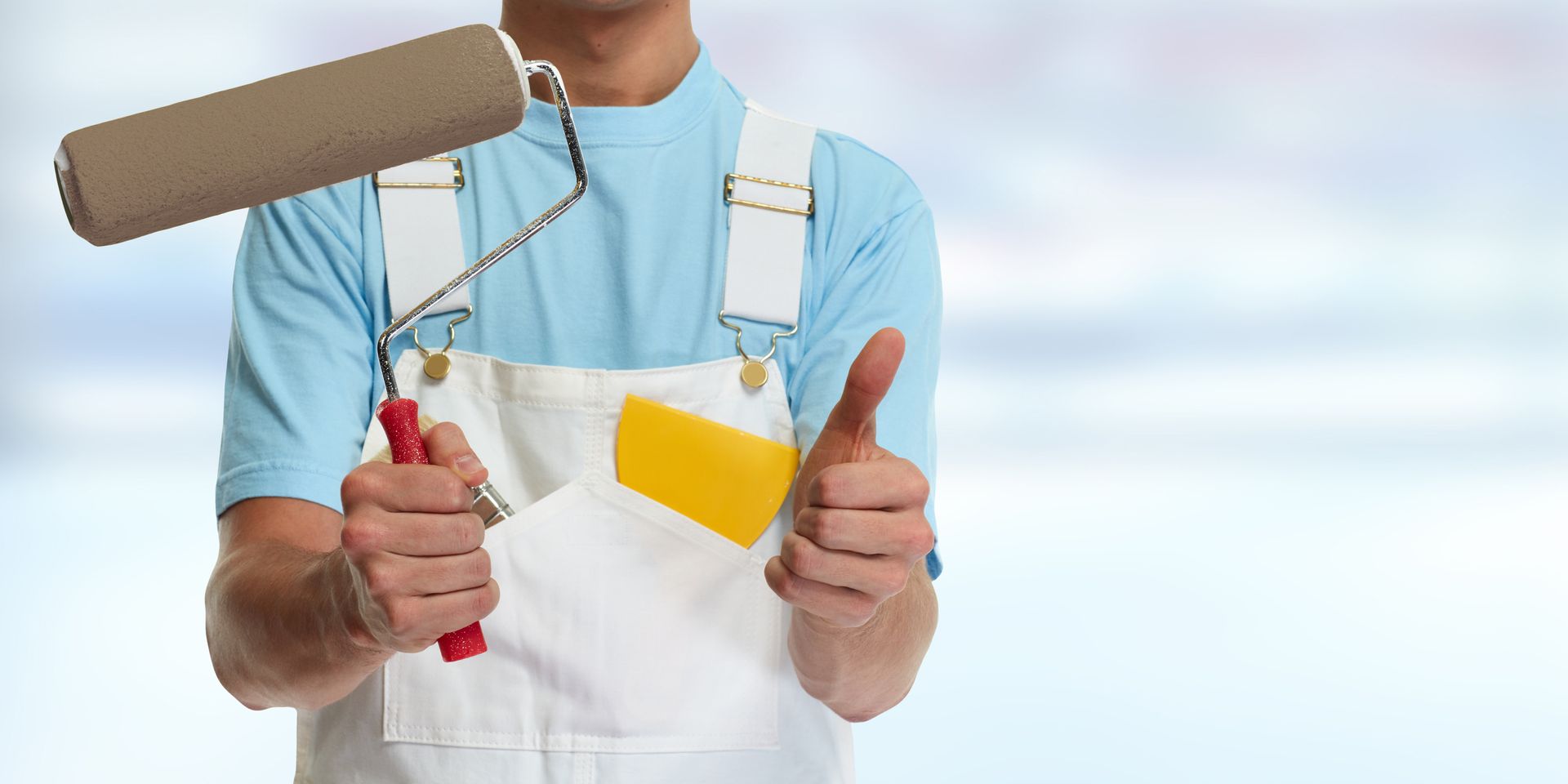Painter Giving a Thumbs Up