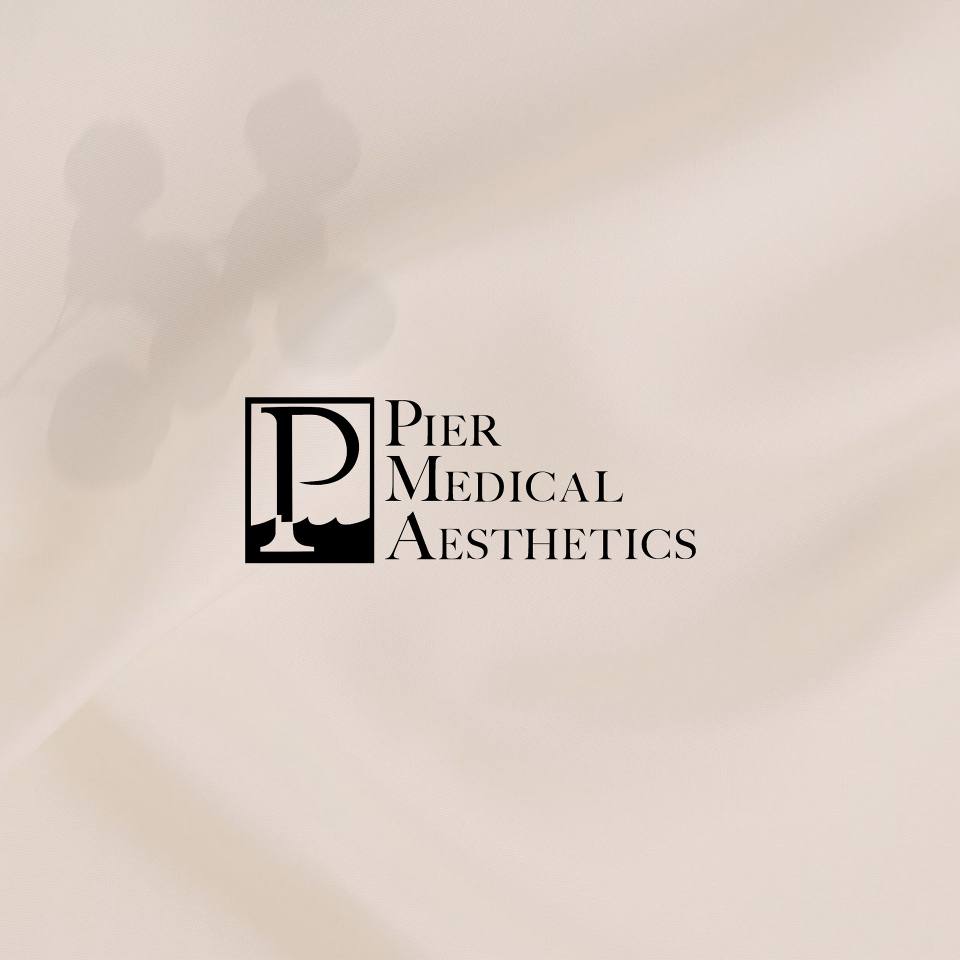 Logo for Pier Medical Aesthetics, featuring a stylized 