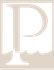 A white letter p in a square on a white background.