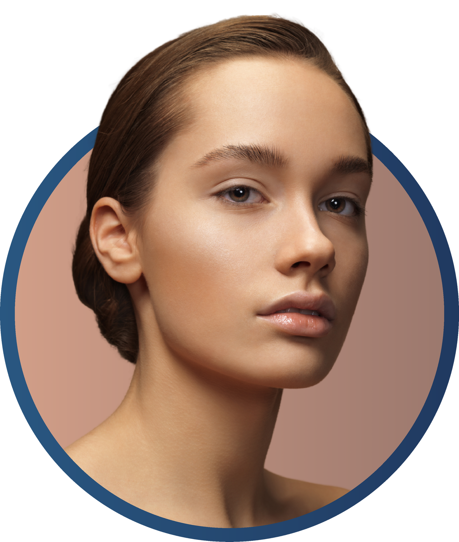 A close up of a woman 's face.