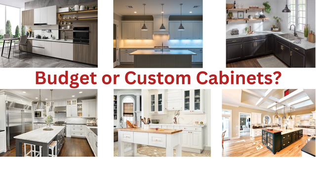 modern kitchen cabinet makeover comparison budget vs premium
