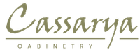 Explore Cassarya Cabinetry – Crafting Elegance in Every Detail Cassarya Cabinetry logo in elegant script font with olive-green coloring.