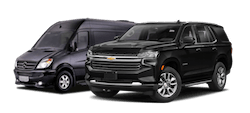 luxury suv, sedan and shuttle van chauffeur service