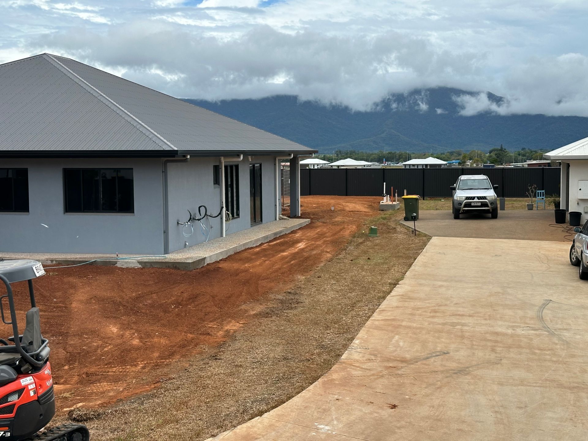 A Gray House Under Construction — Cairns Earthmoving Solutions In Redlynch, QLD