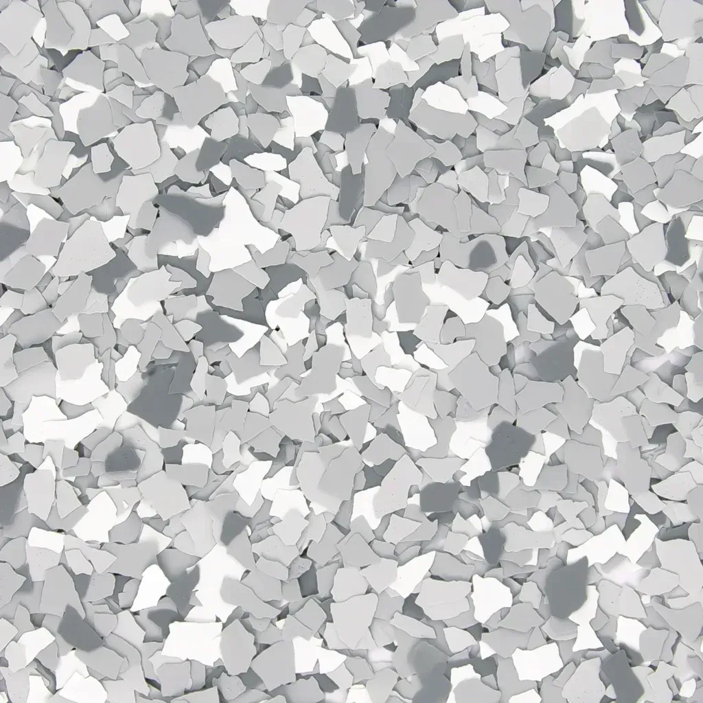 Abstract gray and white mosaic pattern of irregular shards
