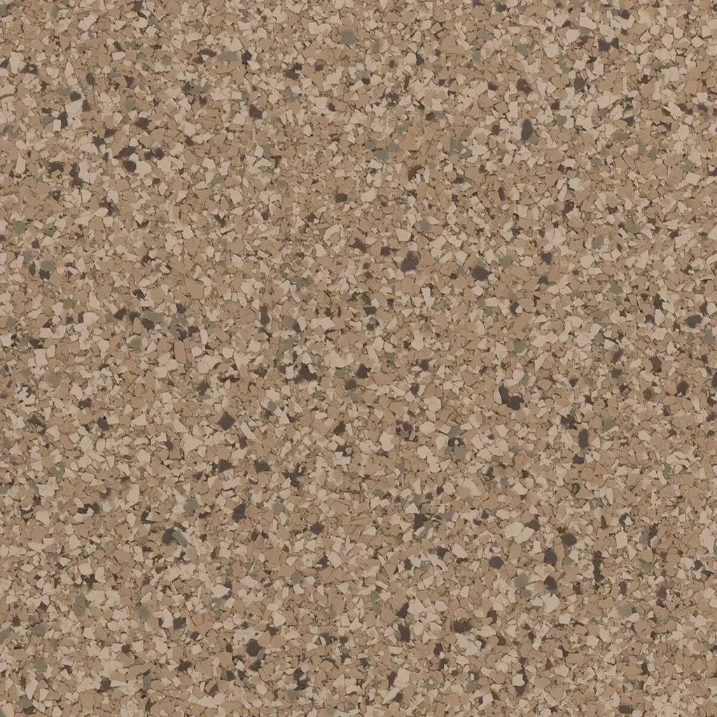 Close-up of a tan and brown speckled corkboard texture