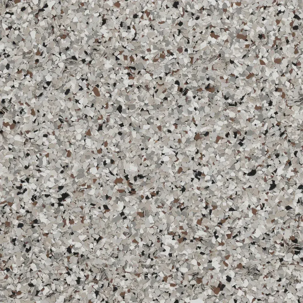 Close-up of a gray speckled stone or concrete surface