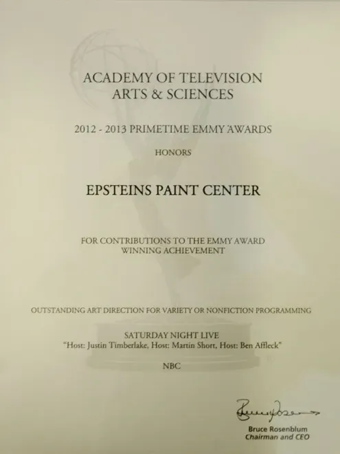 An award from the academy of television arts and sciences