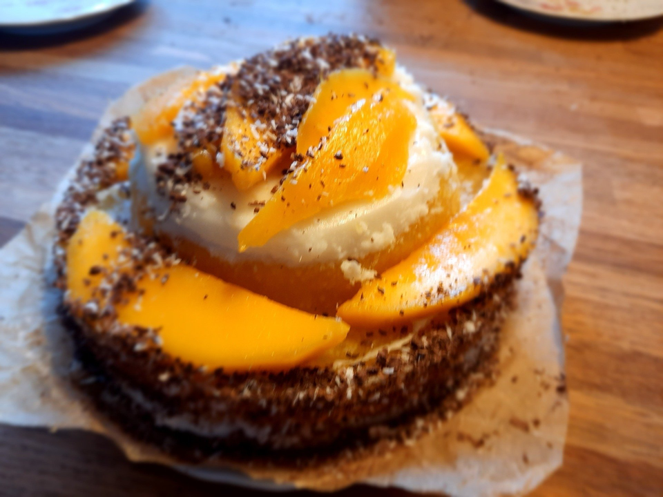 blije darmen kokosmango taartje