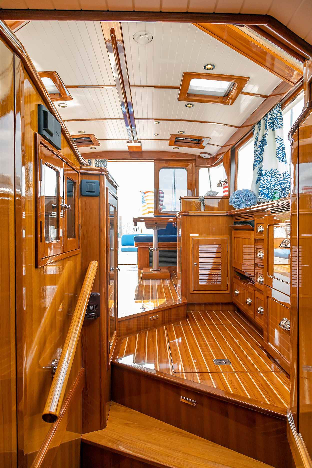 Up to Galley and Salon