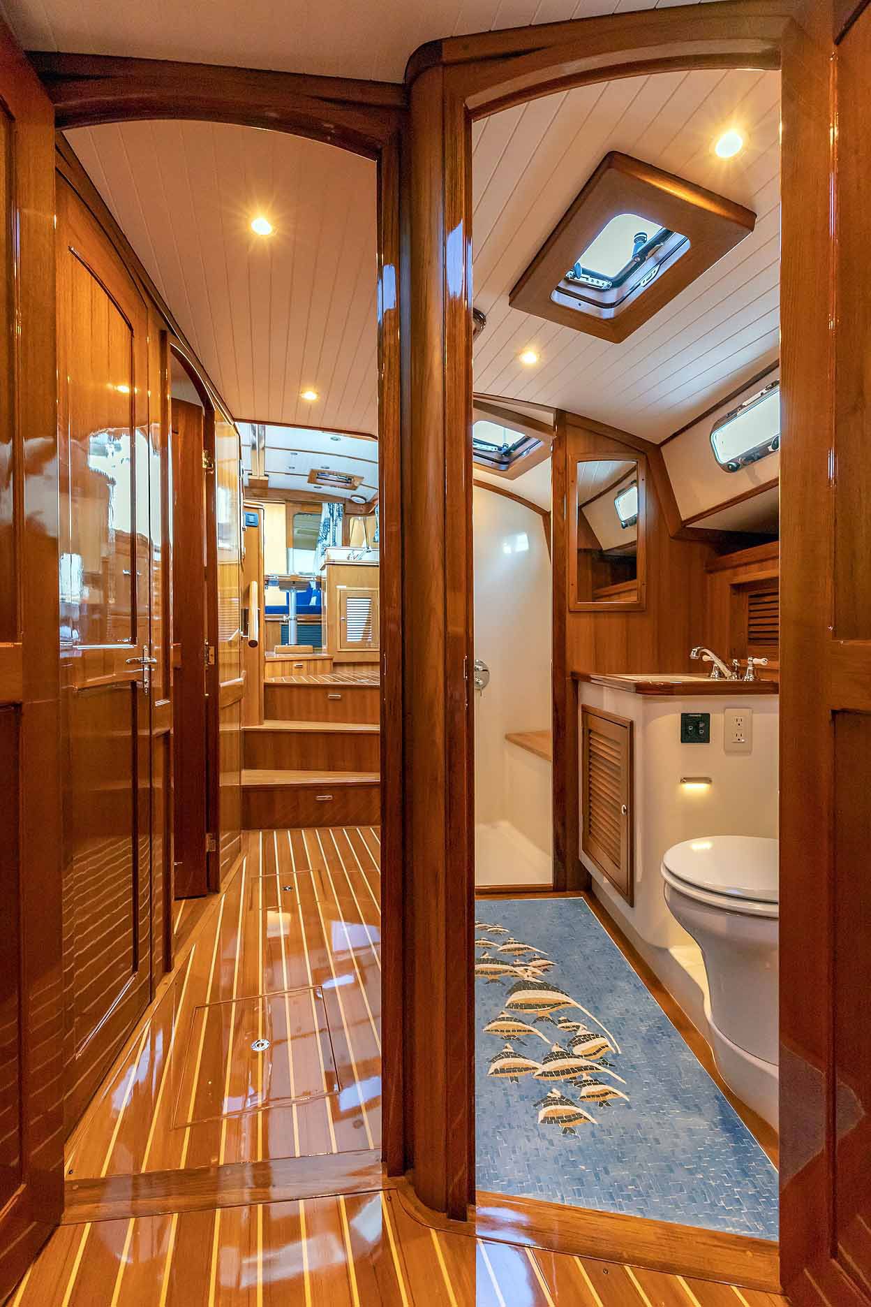 Passageway and Head Looking Aft