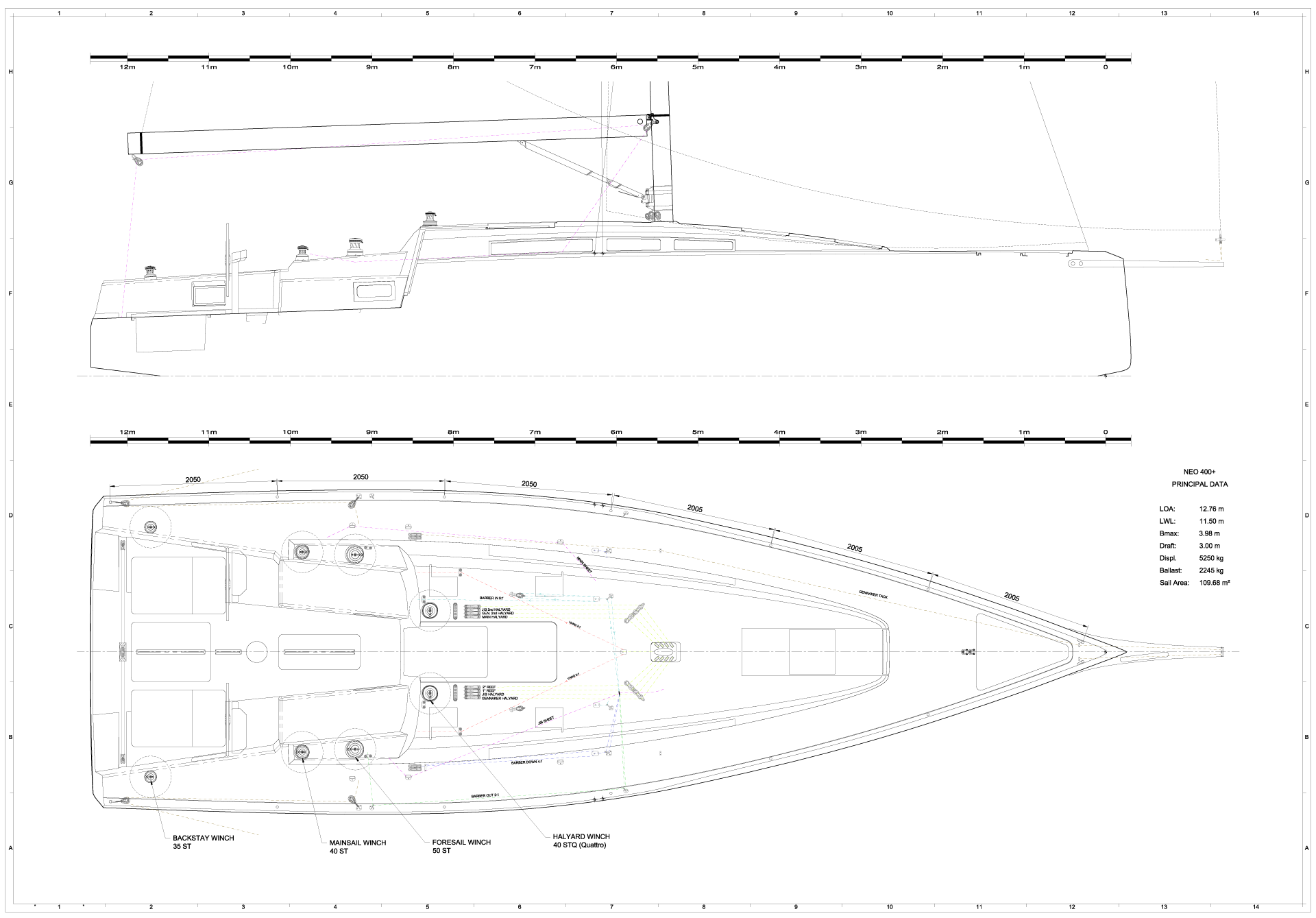 Neo 430 Roma Deck Plan 2