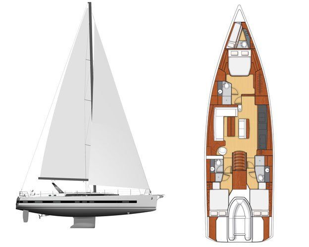 SHEEVRA - BENETEAU 62 deck plan