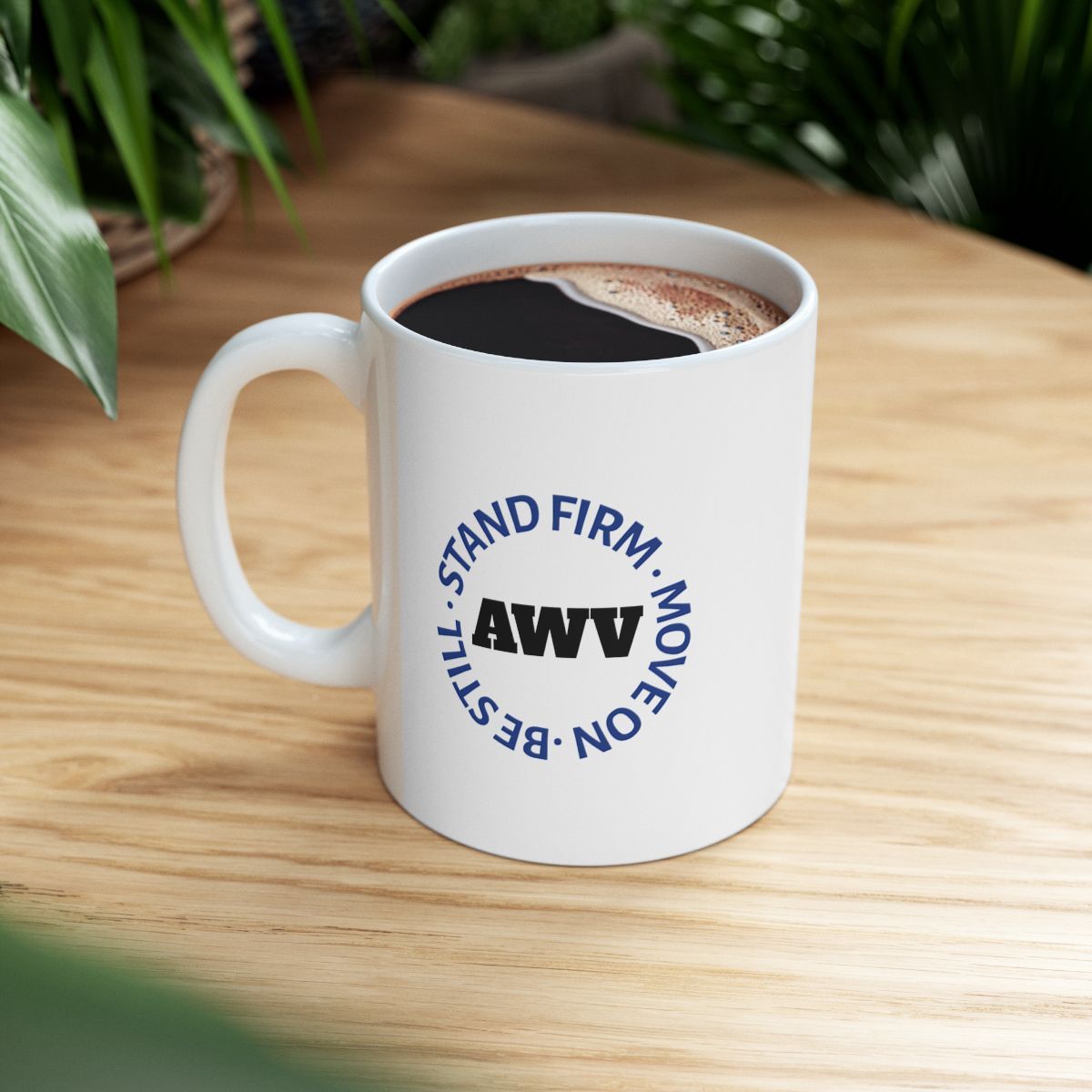 White mug with
