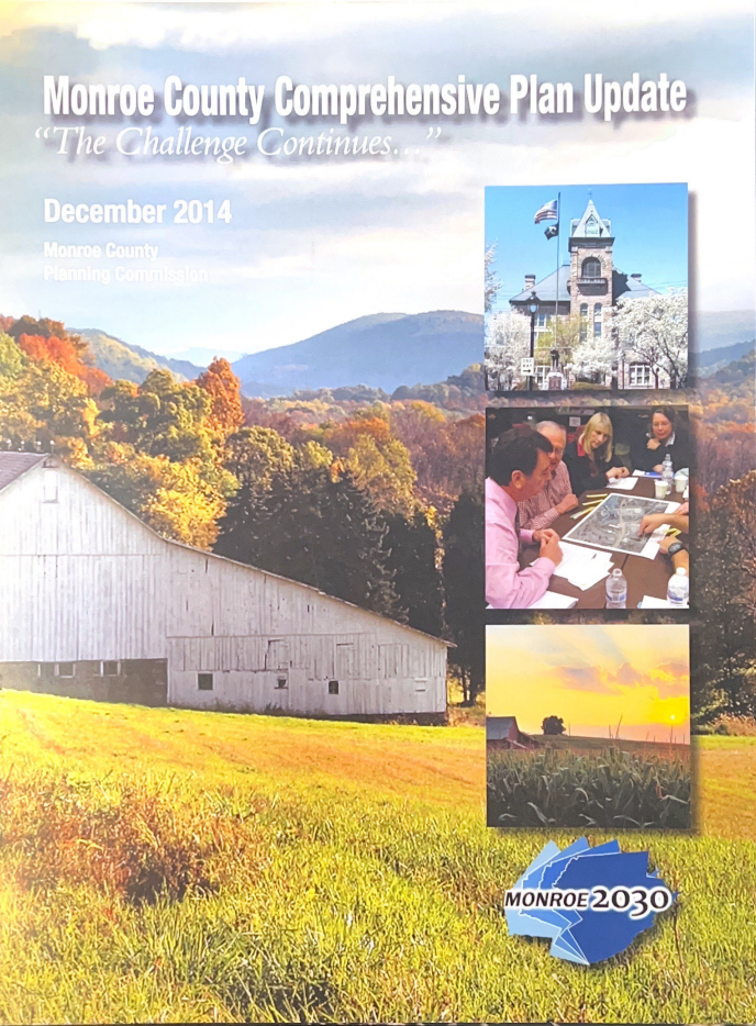 The cover of a monroe county comprehensive plan update