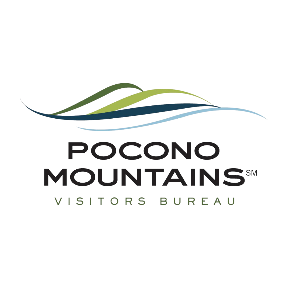 The logo for the pocono mountains visitor 's bureau