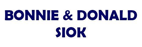 Bronze Level Sponsor Bonnie & Donald Siok, Donor