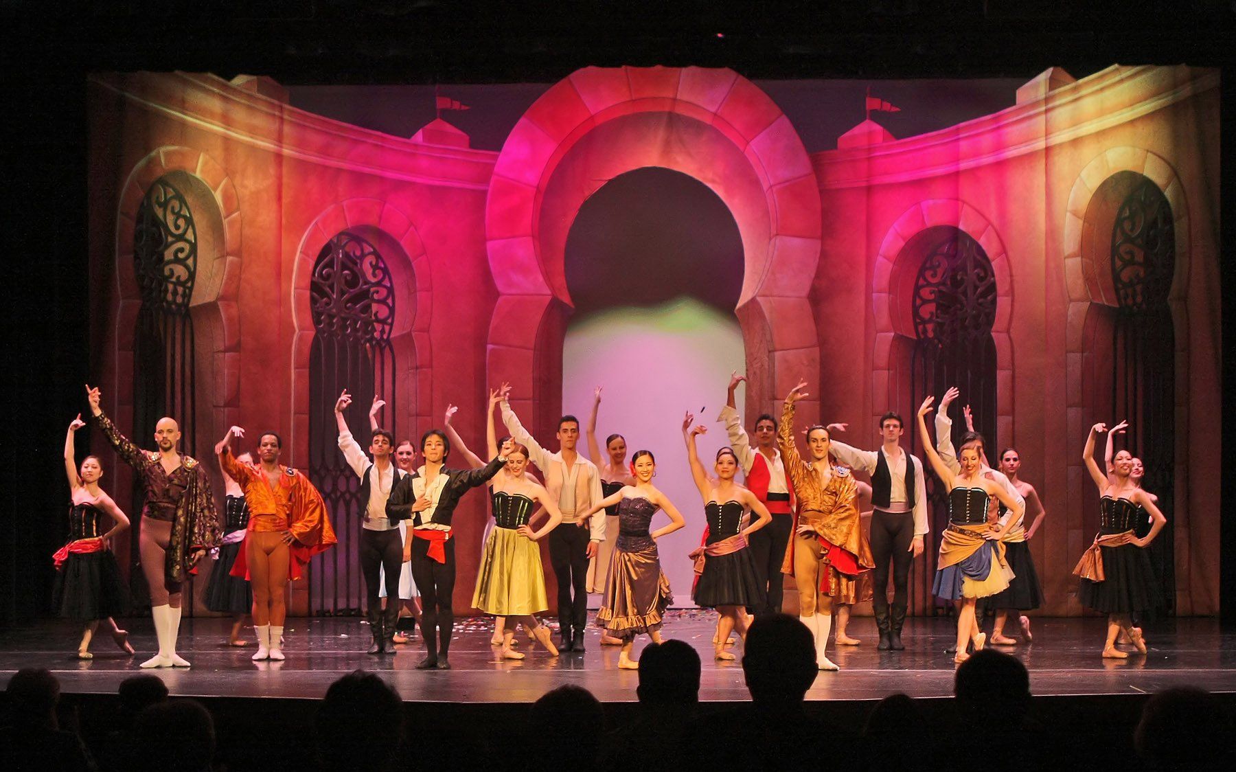 Ballet dancers performing Carmen.