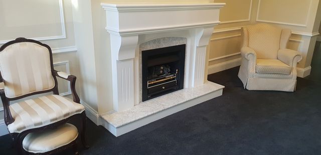 White Fireplace — Orange, NSW — Phil Lambert's Kitchen & Joinery