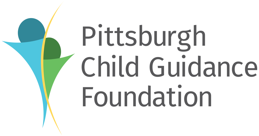 Logo of Pittsburgh Child Guidance Foundation with abstract figures and text.
