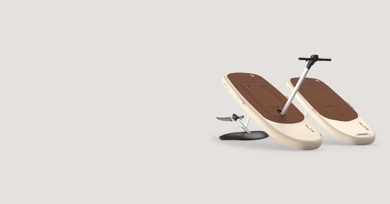 2 planche blanche et marron flitescooter