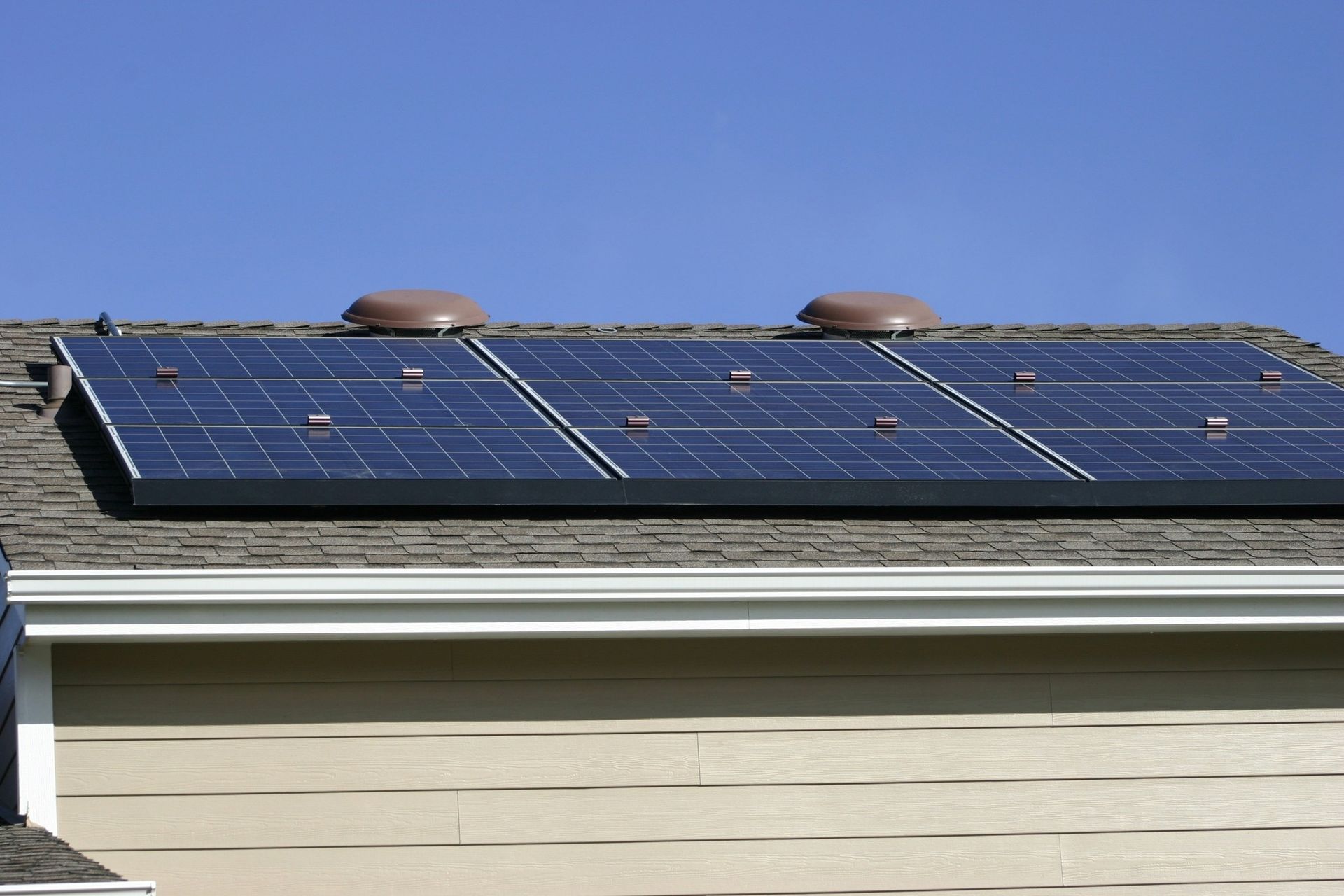 Solar panels installed on a residential property in Golf, FL.