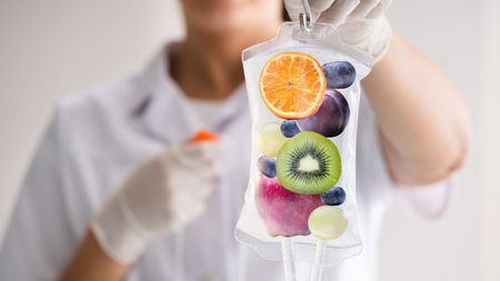 An IV Therapy bag.