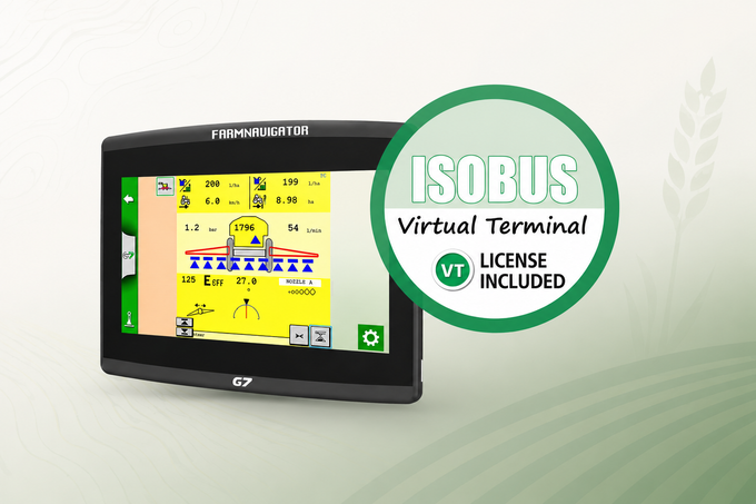 G7 Terminal ISOBUS työkoneohjain
