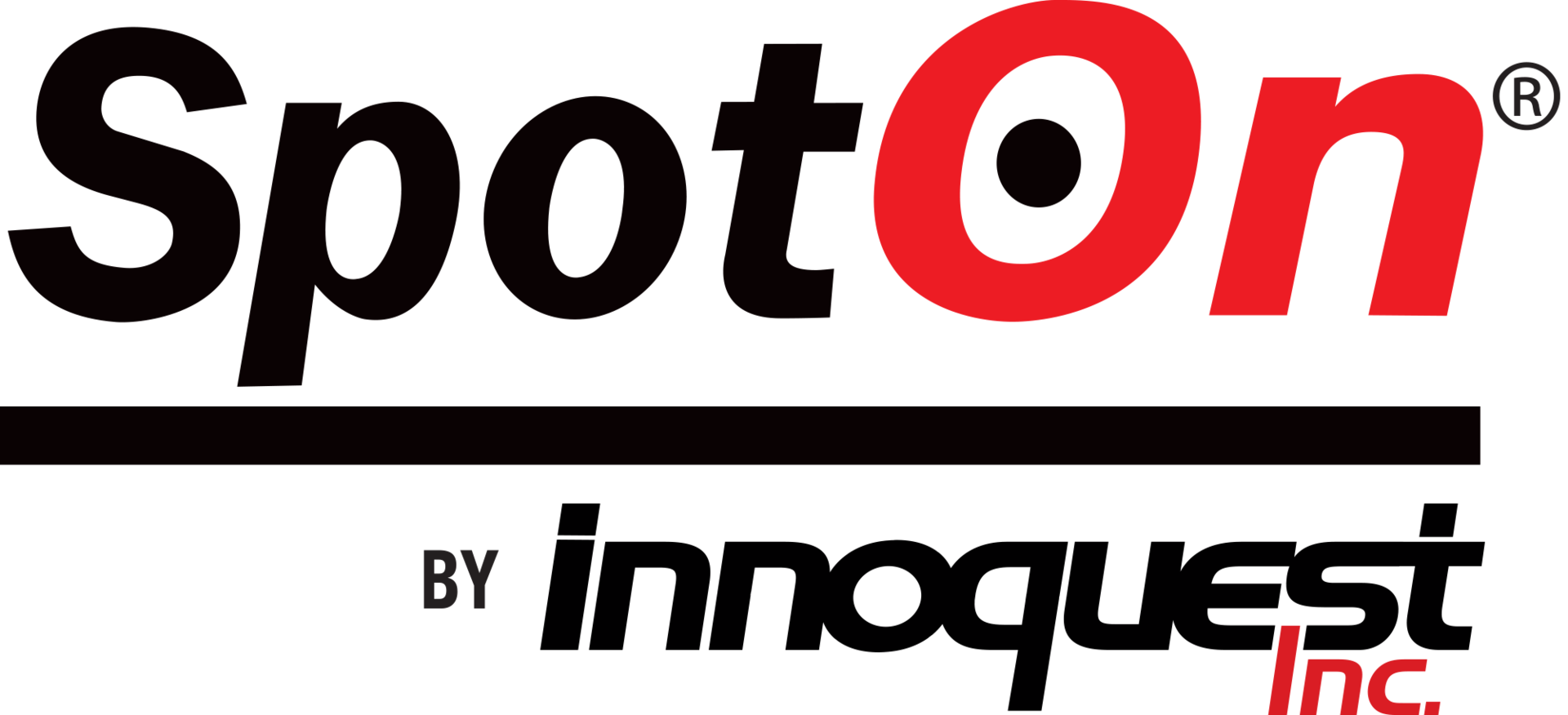 Innoquestin spotonin logo on musta ja punainen