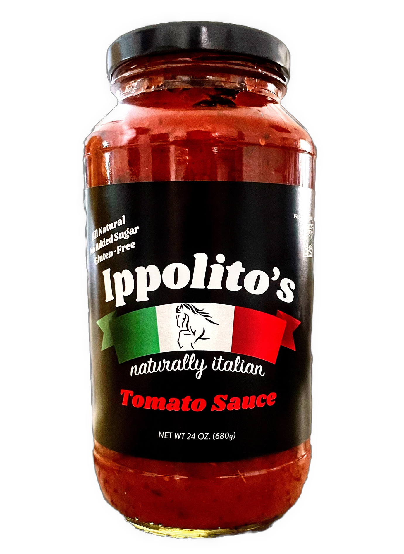 A jar of ippolito 's naturally italian tomato sauce