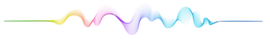 Abstract colorful sound wave on a white background.